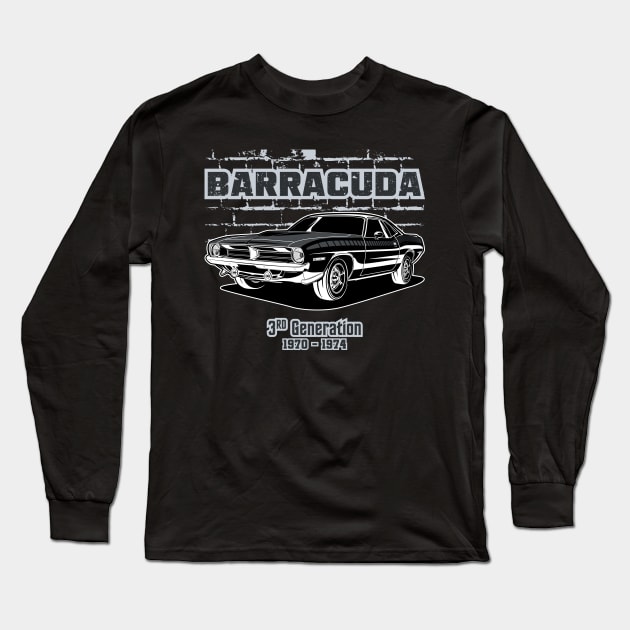 Plymouth Barracuda Long Sleeve T-Shirt by WINdesign